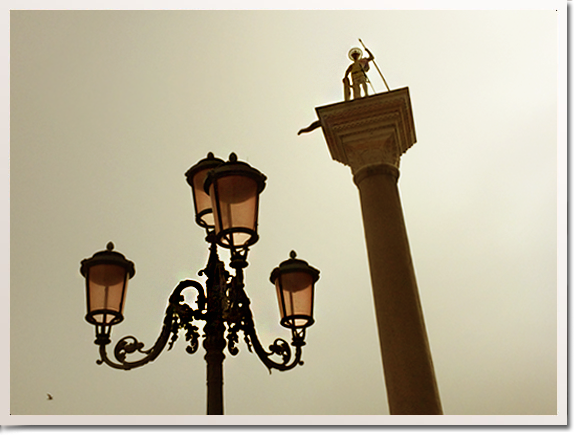 venice lamp post St Mark's square