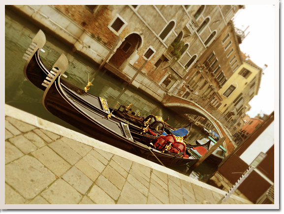 Venice gondolas